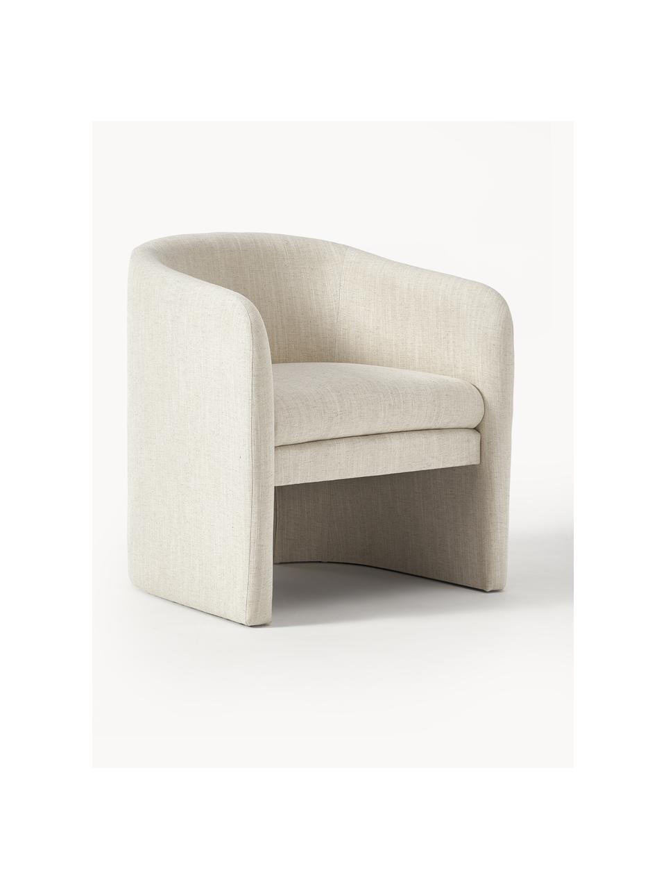 Sillón Mairo, Tapizado: 54% poliéster, 36% viscos, Estructura: madera de pino maciza con, Tejido beige claro, An 68 x F 62 cm