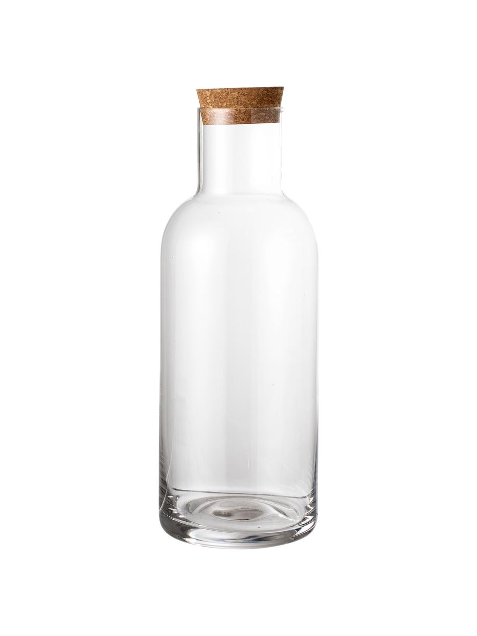 Bottiglia trasparente Clearance, 1 L, Coperchio: sughero, Trasparente, 1 L