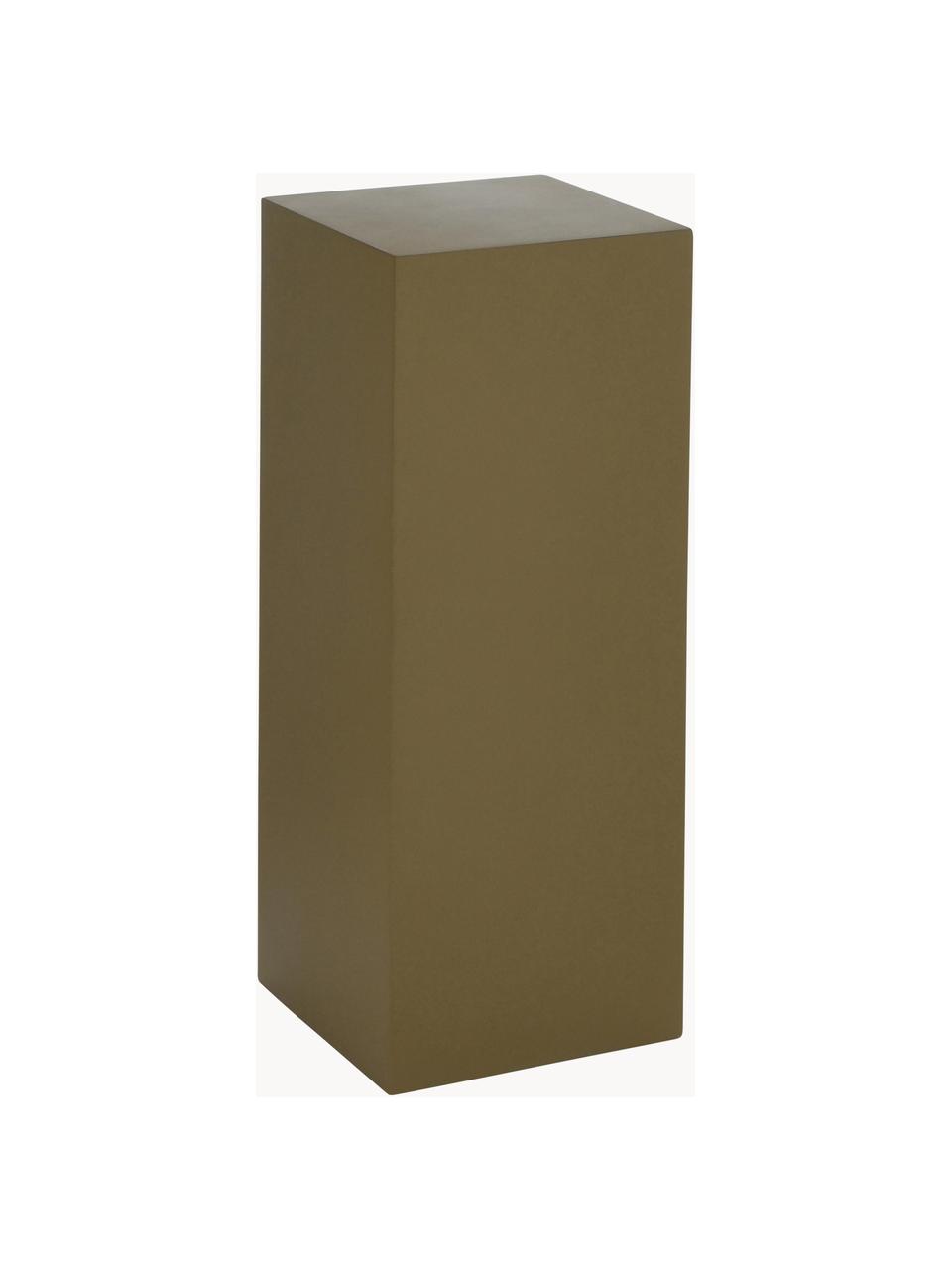 Sellette Smash, MDF, Vert olive, larg. 20 x haut. 50 cm