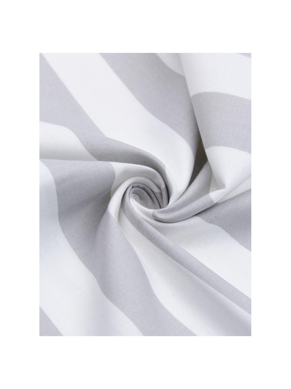 Pruhovaná bavlnená obliečka na vankúš Kathia, 2 ks, Sivá, biela, Š 40 x D 80 cm