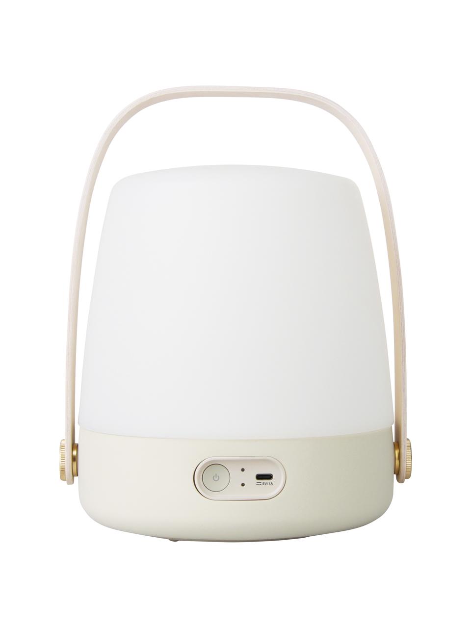 Mobilna lampa zewnętrzna LED z funkcją przyciemniania Lite-up, Odcienie piaskowego, transparentny, Ø 20 x 26 cm