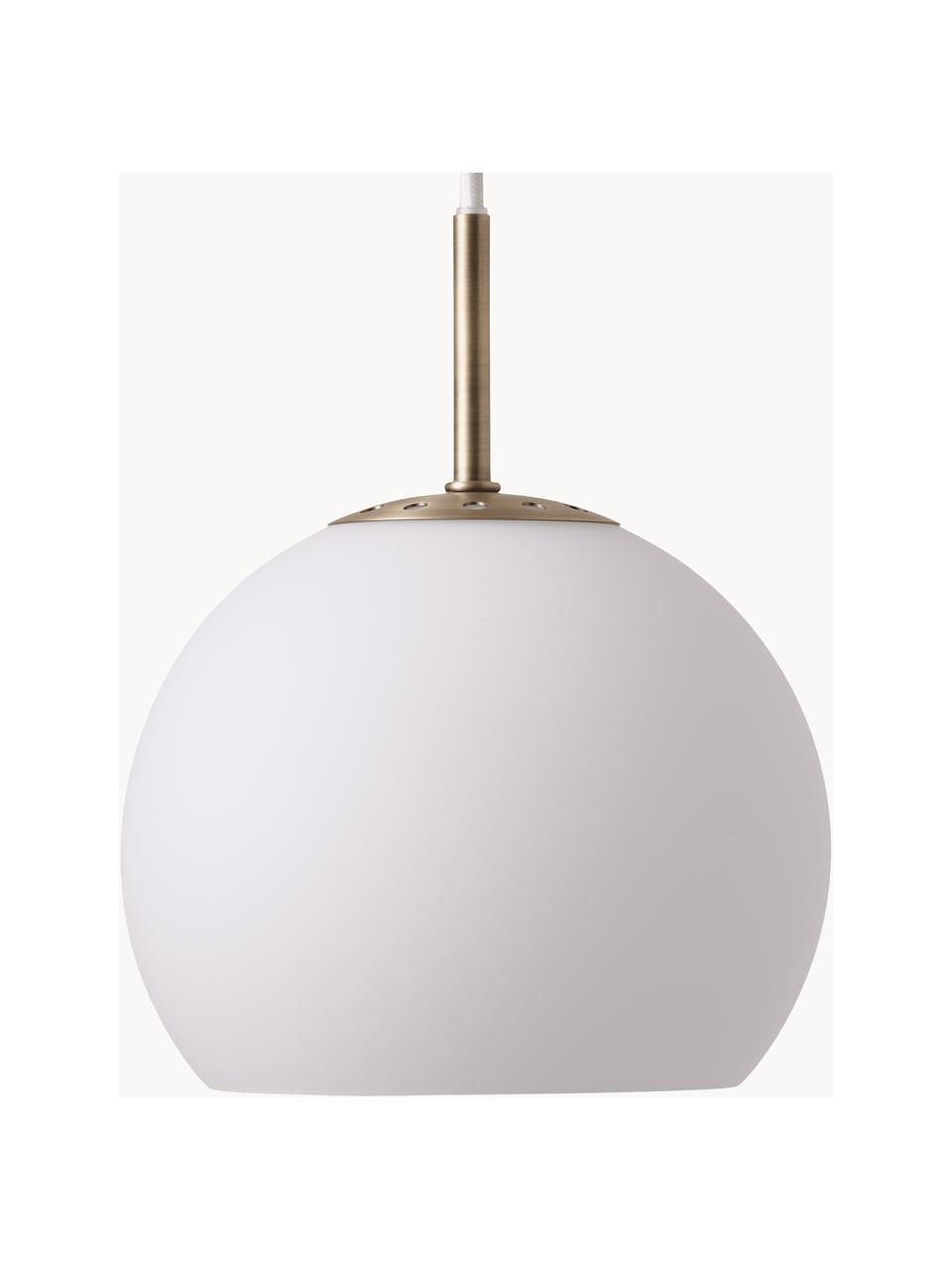 Lampa wisząca Ball, różne rozmiary, Biały, matowy, Ø 18 x W 15 cm