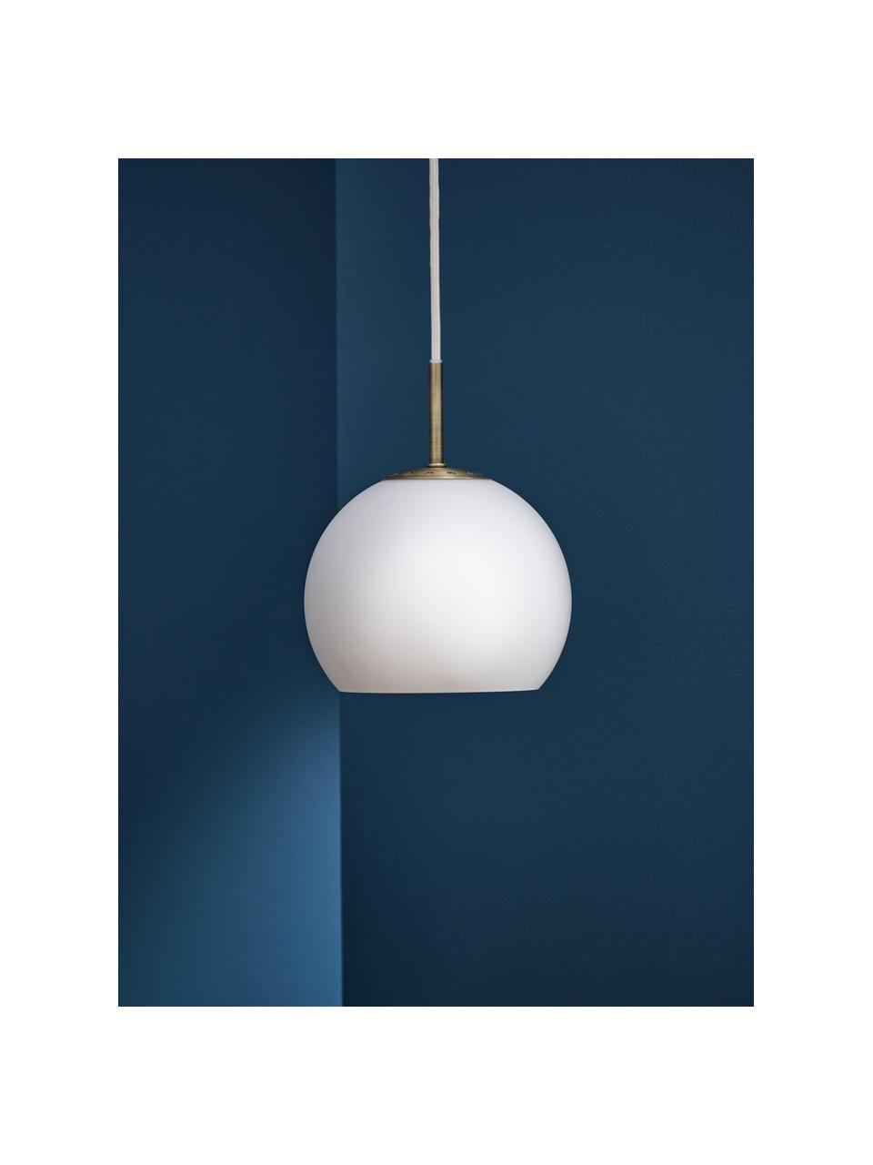 Lampa wisząca Ball, różne rozmiary, Biały, matowy, Ø 18 x W 15 cm