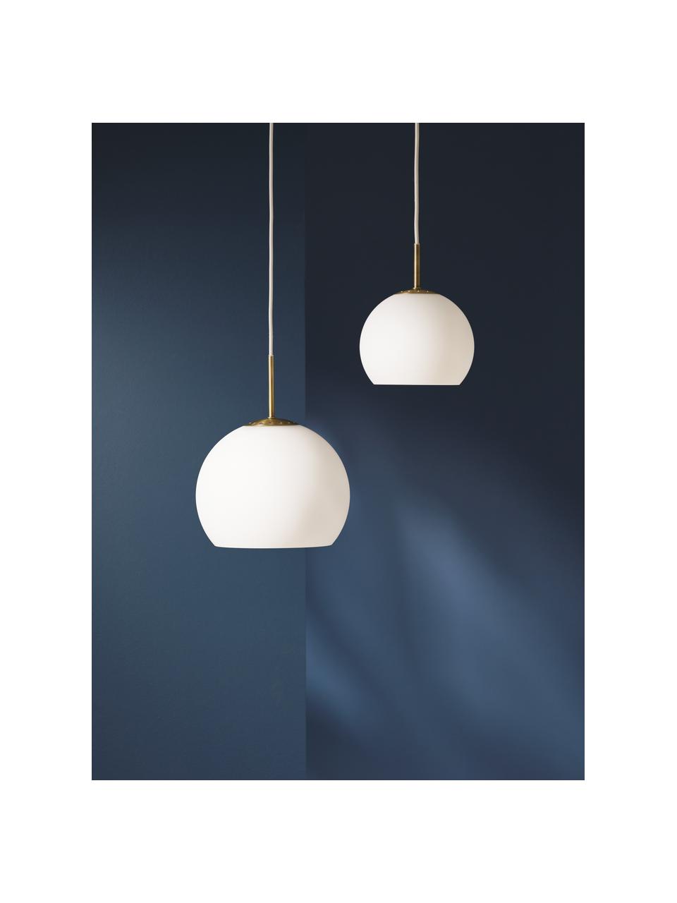 Lampa wisząca Ball, różne rozmiary, Biały, matowy, Ø 18 x W 15 cm