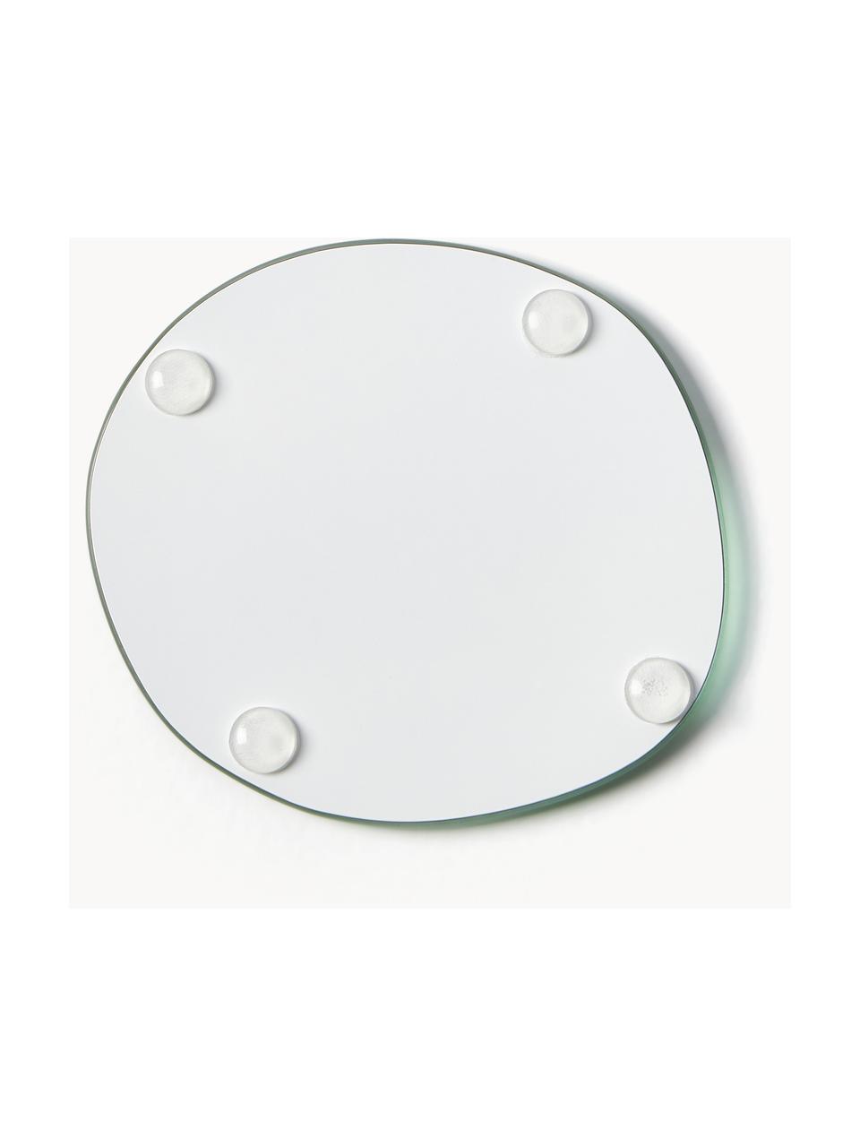 Psavasos asimetricos Lio, 4 uds., Vidrio, Plateado espejado, An 11 x L 11 cm