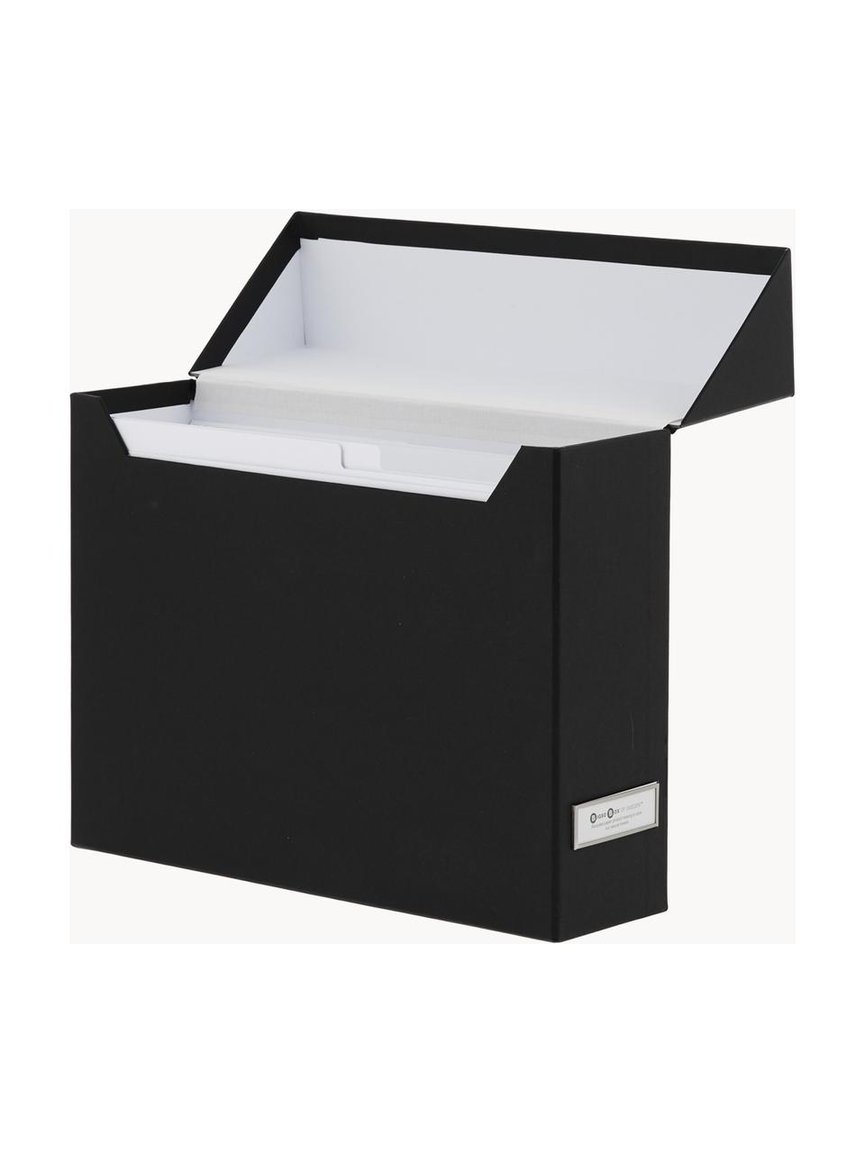 Organizzatrice di file Lovisa, Organizer: cartone rigido laminato (, Nero, Larg. 33 x Alt. 24 cm