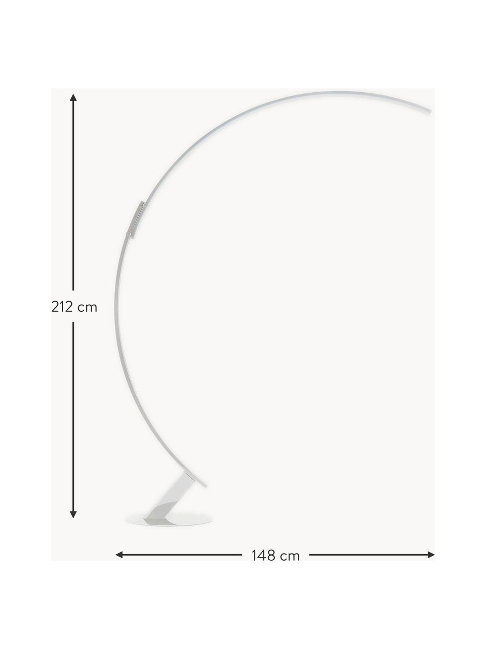 LED-Bogenlampe Kyudo, dimmbar, Weiß, H 212 cm
