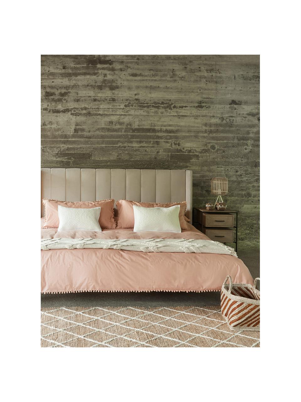 Alfombra artesanal de yute Kunu, 100% yute, Marrón, blanco, An 80 x L 150 cm(Tamaño XS)