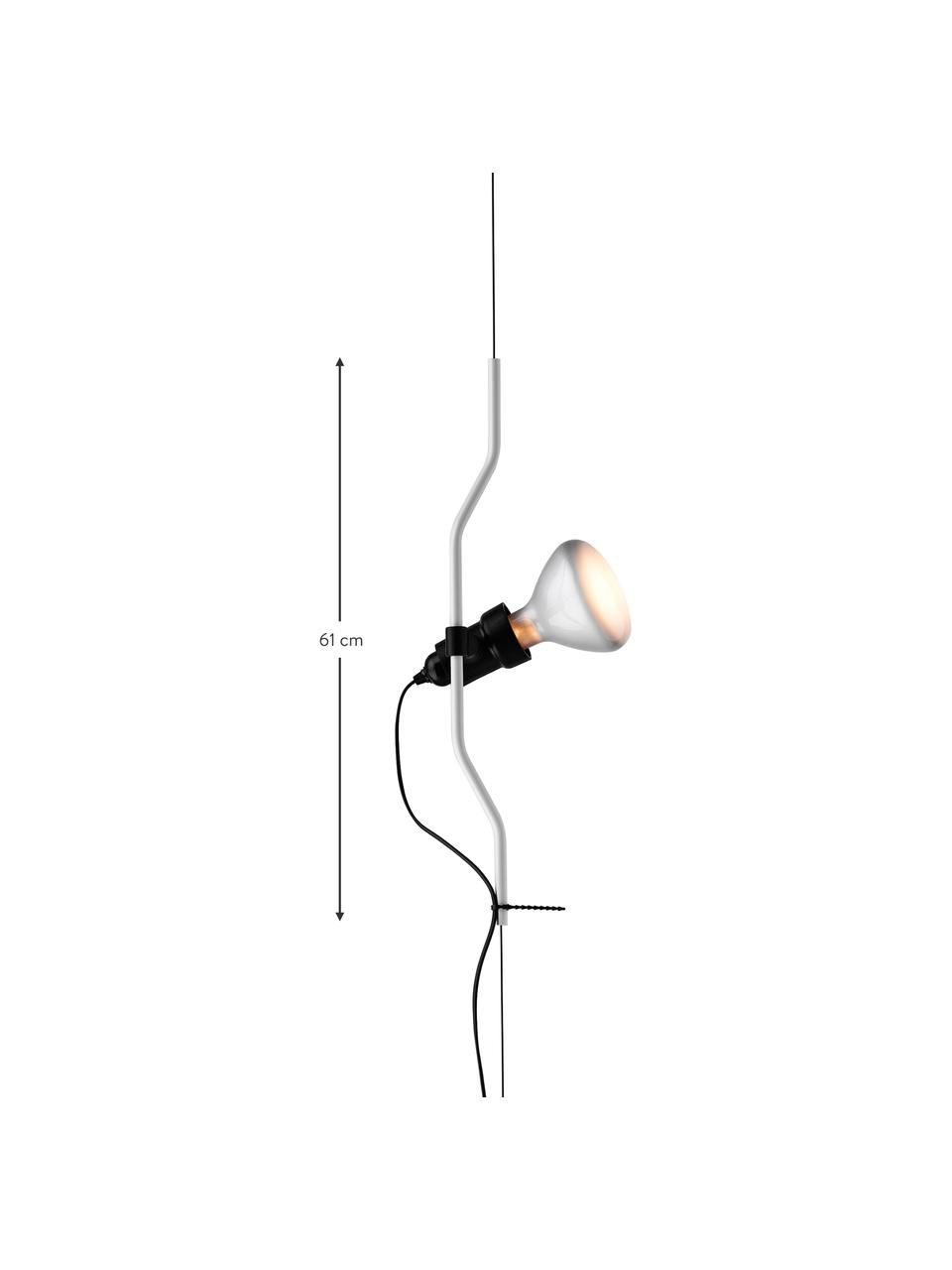 Lámpara de techo Parentesi, Acero recubierto, Blanco, Ø 11 x Al 61 cm