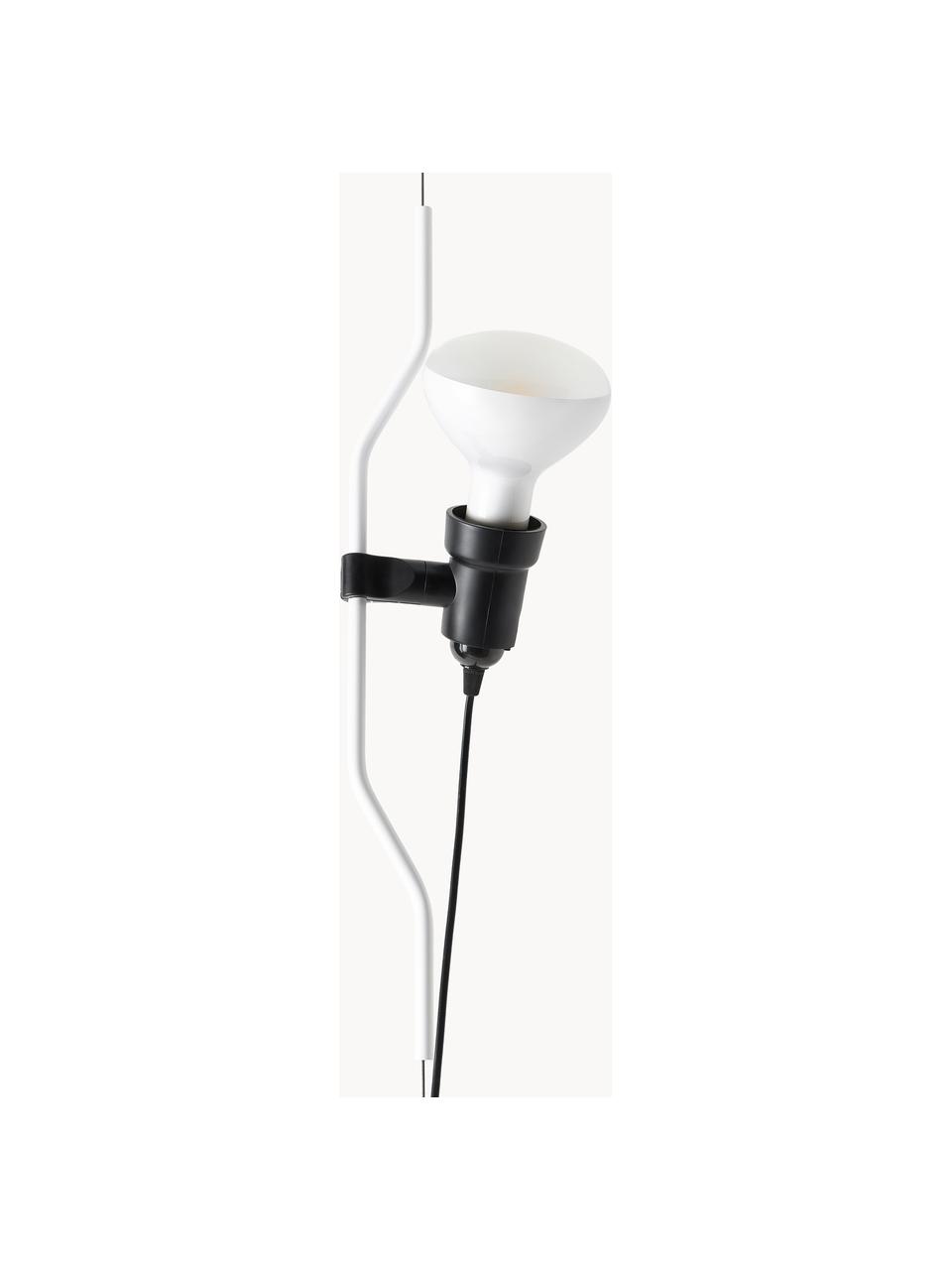 Lampa wisząca Parentesi, Stal powlekana, Biały, Ø 11 x W 61 cm