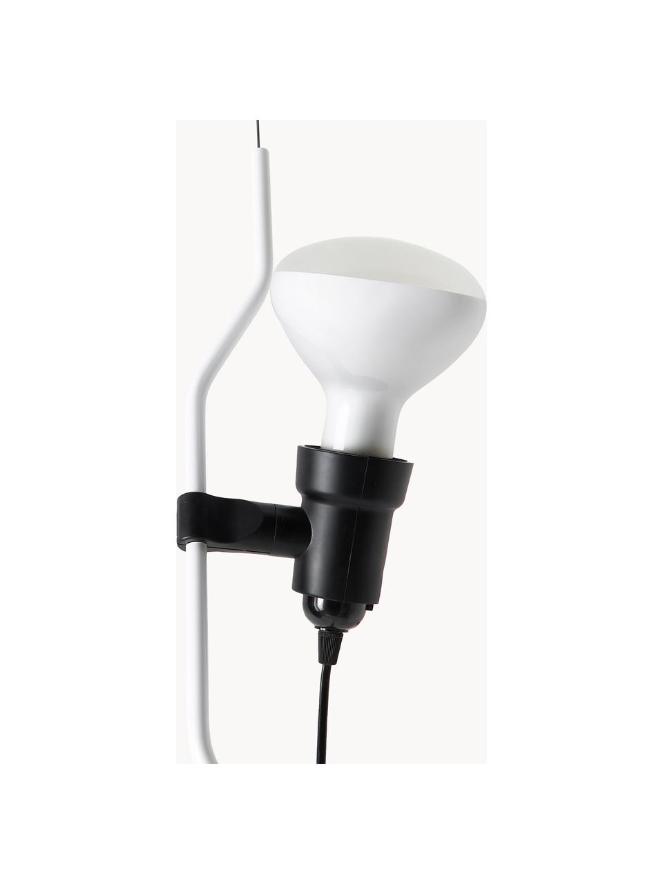 Lampa wisząca Parentesi, Stal powlekana, Biały, Ø 11 x W 61 cm