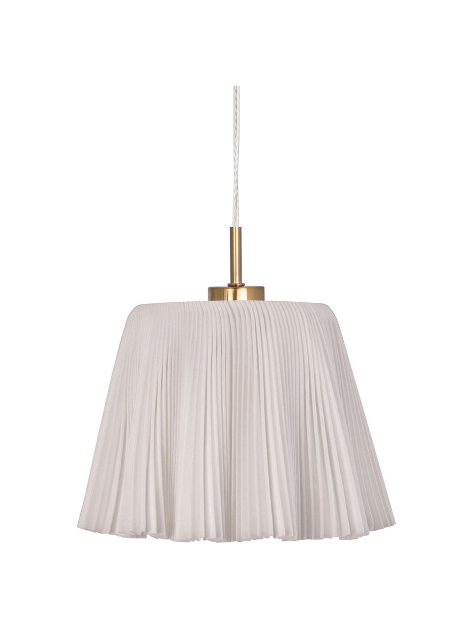 Suspension blanche Edith, Beige, couleur laitonnée