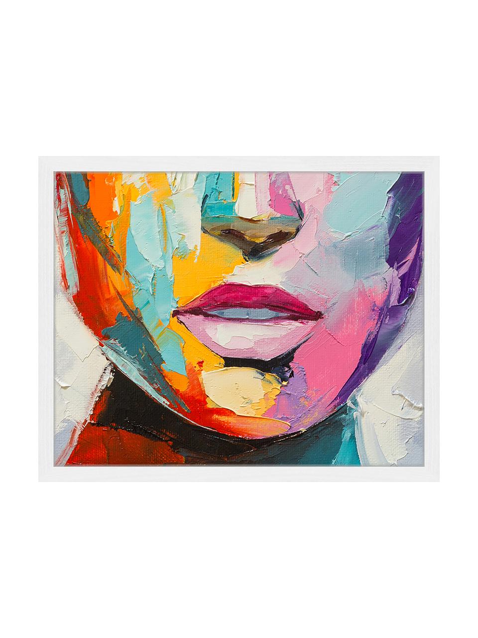 Gerahmter Digitaldruck Colorful Emotions, Bild: Digitaldruck auf Papier, , Rahmen: Holz, lackiert, Front: Plexiglas, Mehrfarbig, 53 x 43 cm