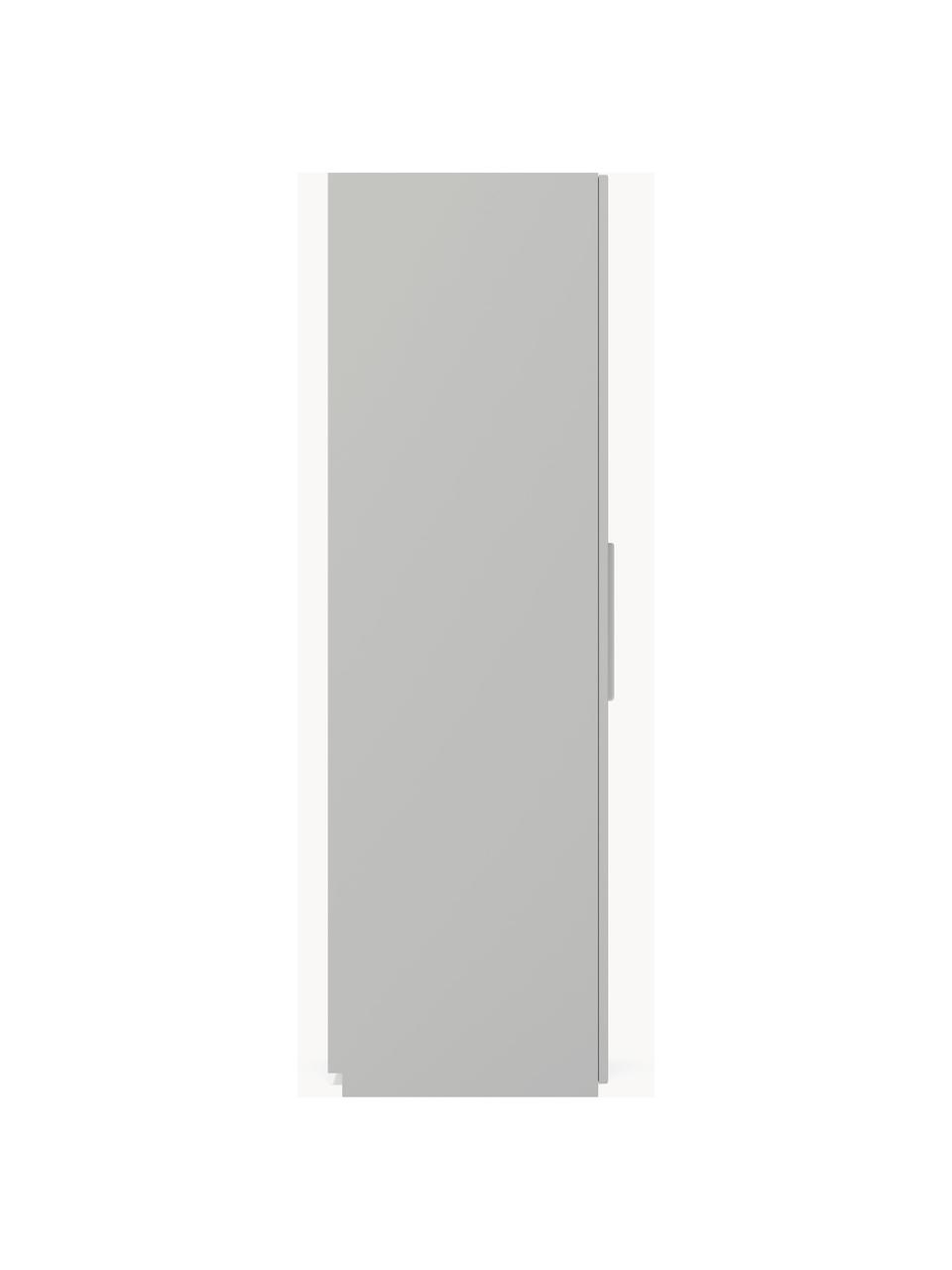 Armadio componibile con ante battenti Simone, larg. 250 cm, in diverse varianti, Legno, grigio, Interno Basic, larg. 250 x alt. 200 cm