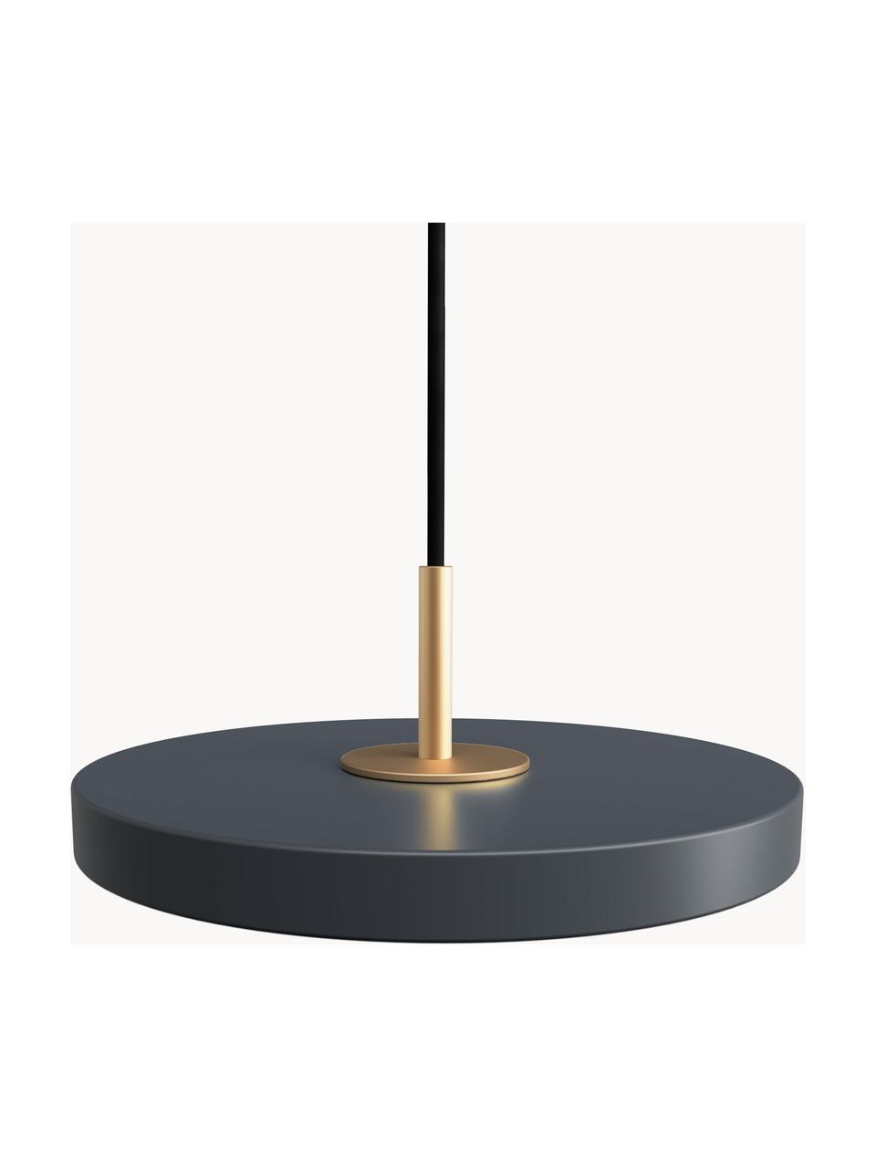 Design LED hanglamp Asteria, Zwart, Ø 15 x H 6 cm