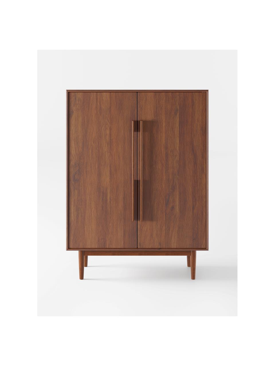Highboard Paul aus massivem Mangoholz, Mangoholz, B 100 x H 135 cm