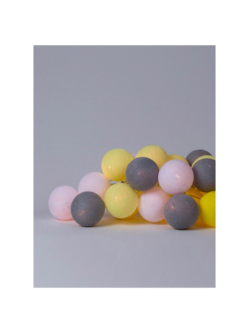 Ghirlanda  a LED Colorain, Giallo, bianco, tonalità grigie, Lung. 264 cm