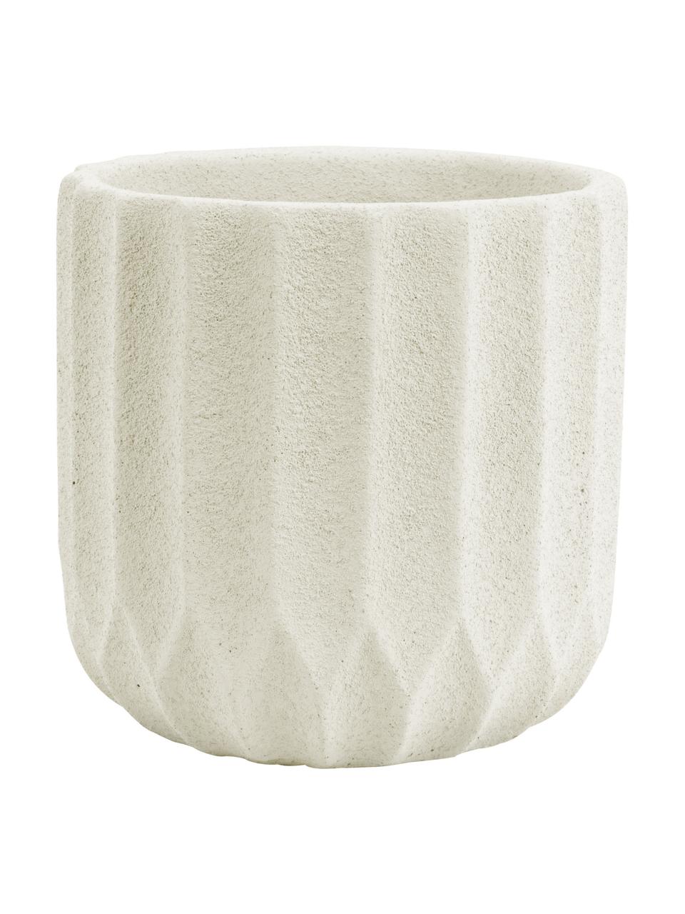 Cache-pot béton Stripes, Béton, Beige, Ø 60 cm