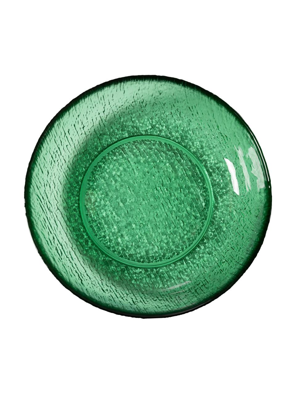 Schalen The Emeralds van glas in groen, 2 stuks, Glas, Groen, Ø 19