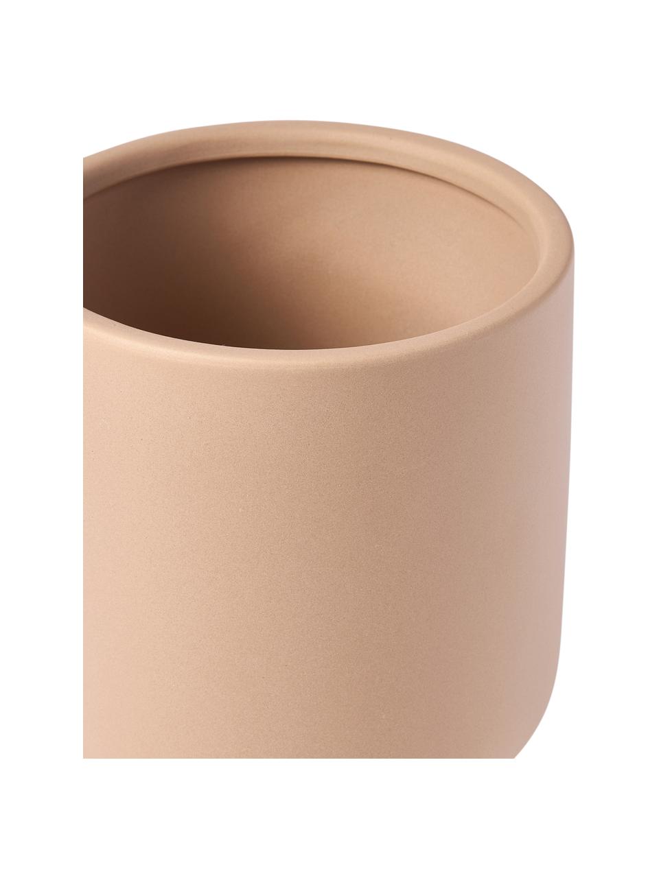 Portavaso in ceramica Tilia, Ceramica, Beige, Ø 16 x Alt. 23 cm