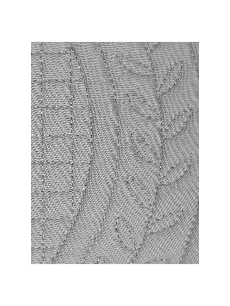 Tovagliette rotonde Boutis 2 pz, 100% cotone, Grigio, Ø 43 cm