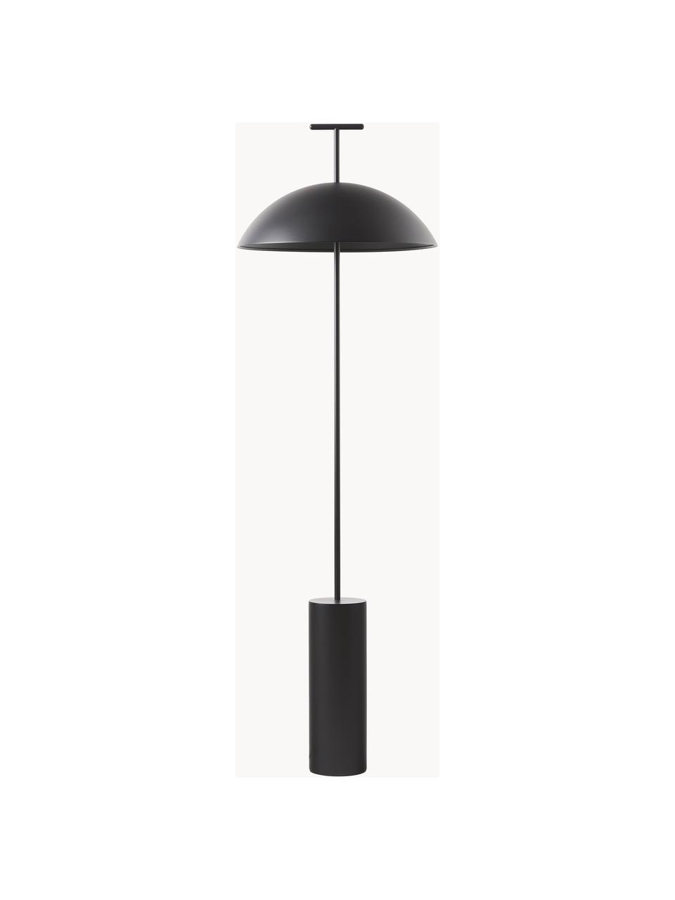 Malá stmievateľná stojacia LED lampa Geen-A, Čierna, V 132 cm