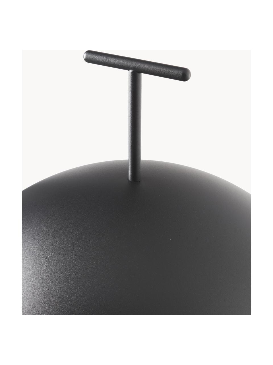 Petit lampadaire LED Geen-A, Noir, haut. 132 cm