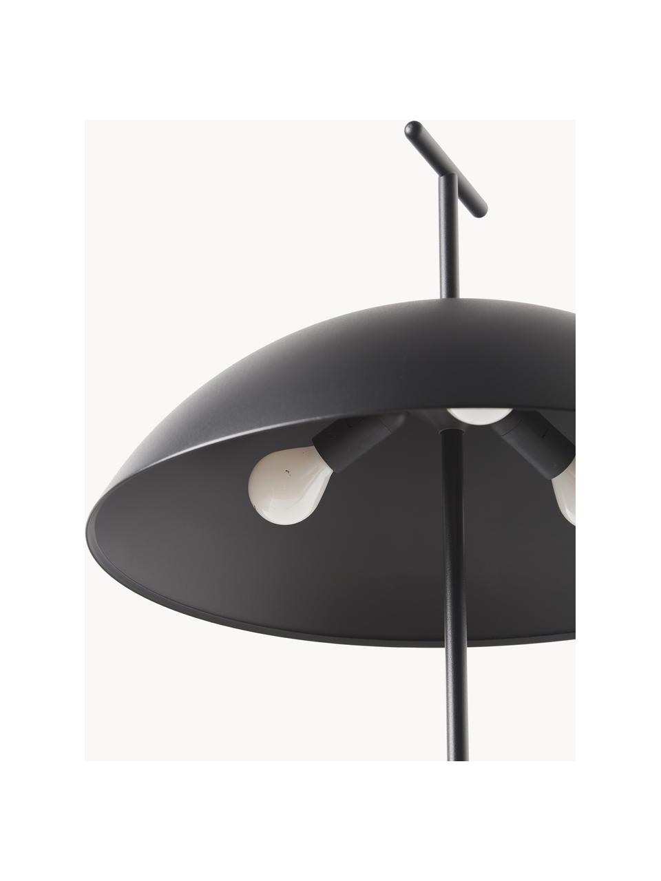 Kleine design LED vloerlamp Geen-A, Lamp: gepoedercoat metaal, Zwart, H 132 cm