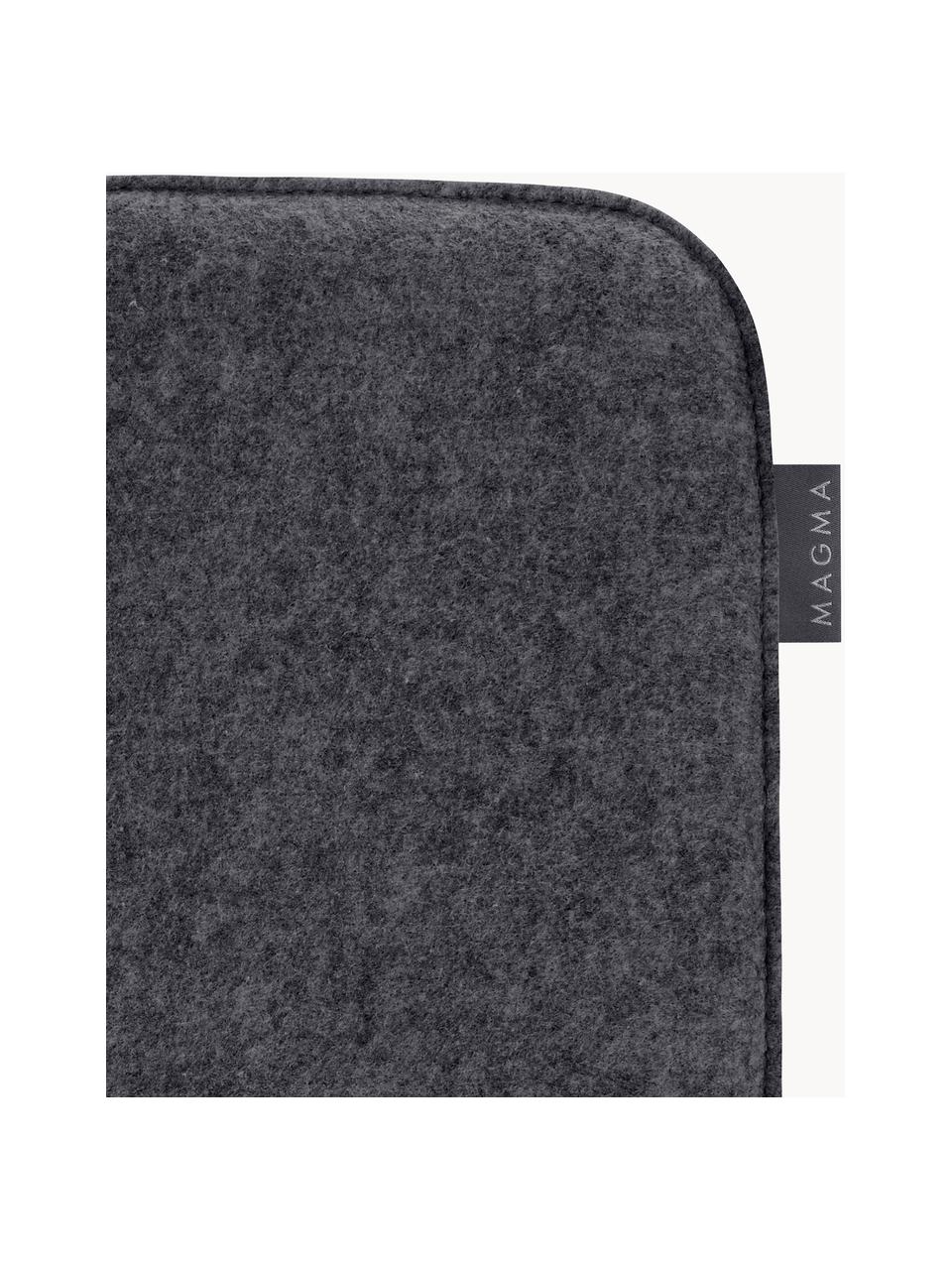 Cojines para sillas Avaro Square, 4 uds., Gris antracita, An 35 x L 35 cm