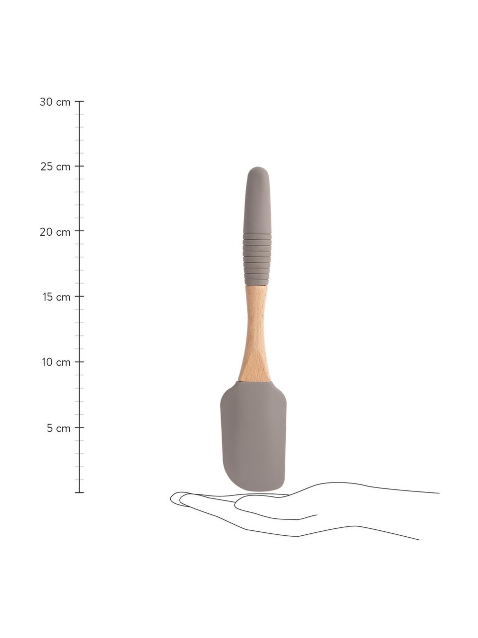Stěrka na těsto Silico, Umělá hmota, dřevo, Šedá, světlé dřevo, D 25 cm