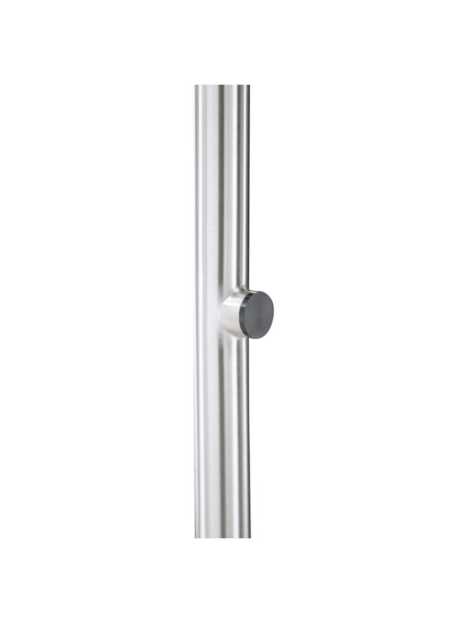 Lámpara de pie grande Corong, Lámpara: acero cromado, Cable: plástico, Cromo, Ø 28 x Al 180 cm