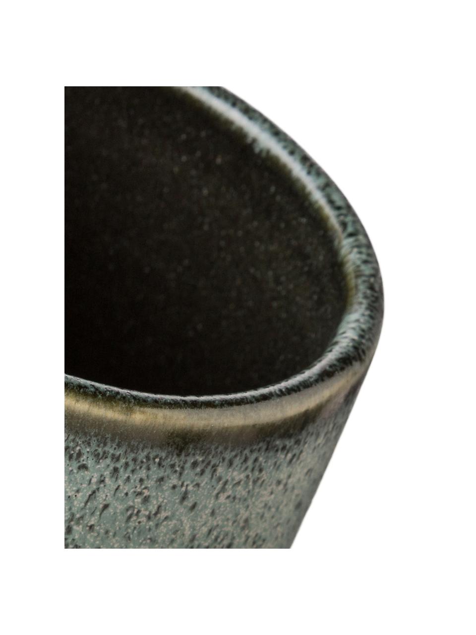Dóza Mila, Glazovaná keramika, Šedozelená, Ø 10 cm, V 11 cm