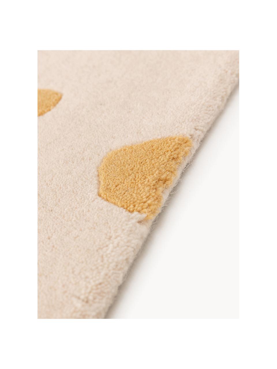 Tappeto in lana per bambini taftato a mano Savannah, 100% lana

Nel caso dei tappeti di lana, le fibre possono staccarsi nelle prime settimane di utilizzo, questo e la formazione di lanugine si riducono con l'uso quotidiano., Beige chiaro, arancione, Larg. 120 x Lung. 170 cm (taglia S)