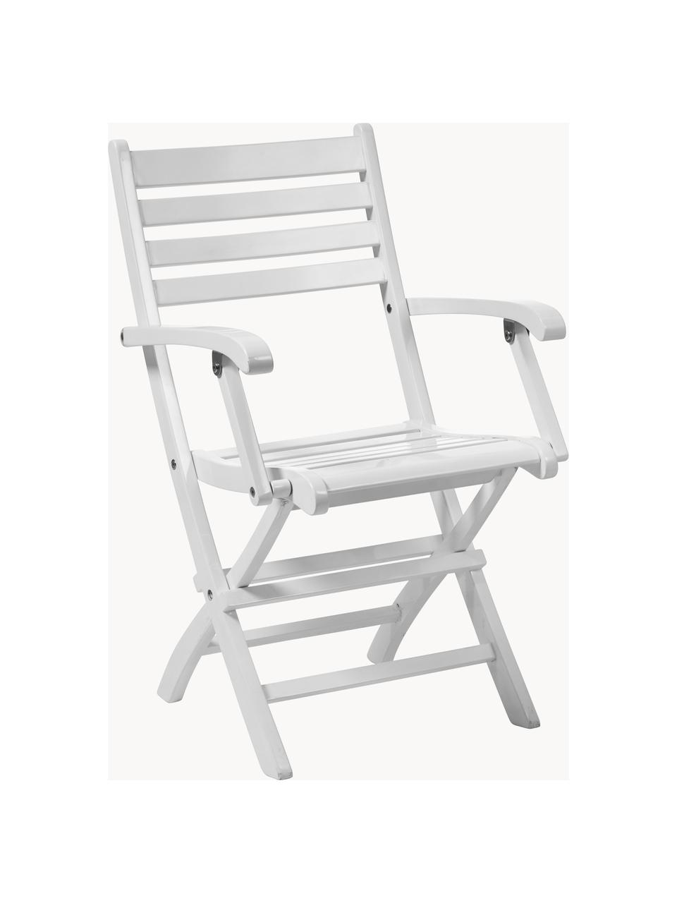 Chaise de jardin York, Bois d'acajou, laqué
Certifié V-Legal, Blanc, larg. 51 x haut. 86 cm
