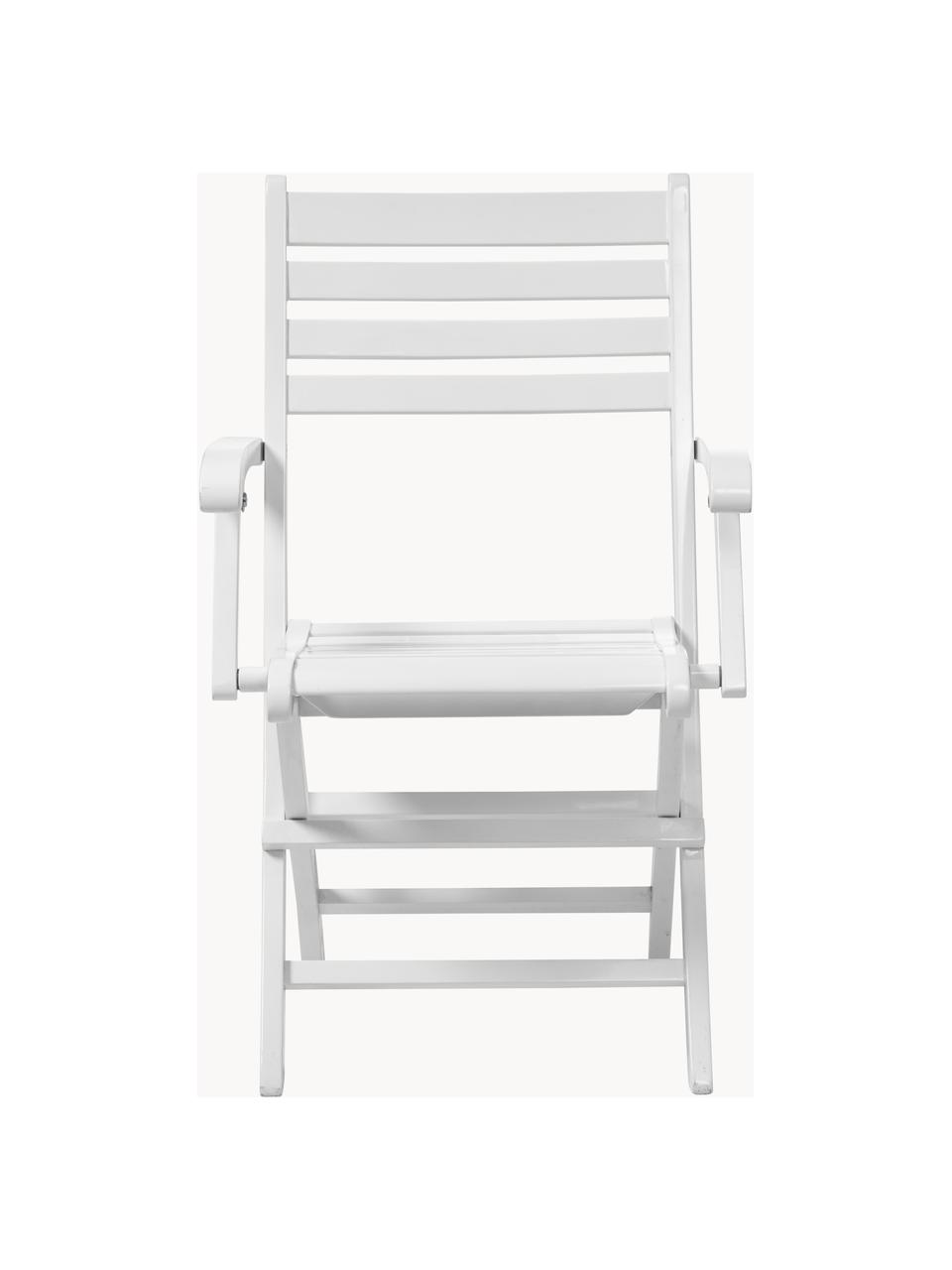 Chaise de jardin York, Bois d'acajou, laqué
Certifié V-Legal, Blanc, larg. 51 x haut. 86 cm