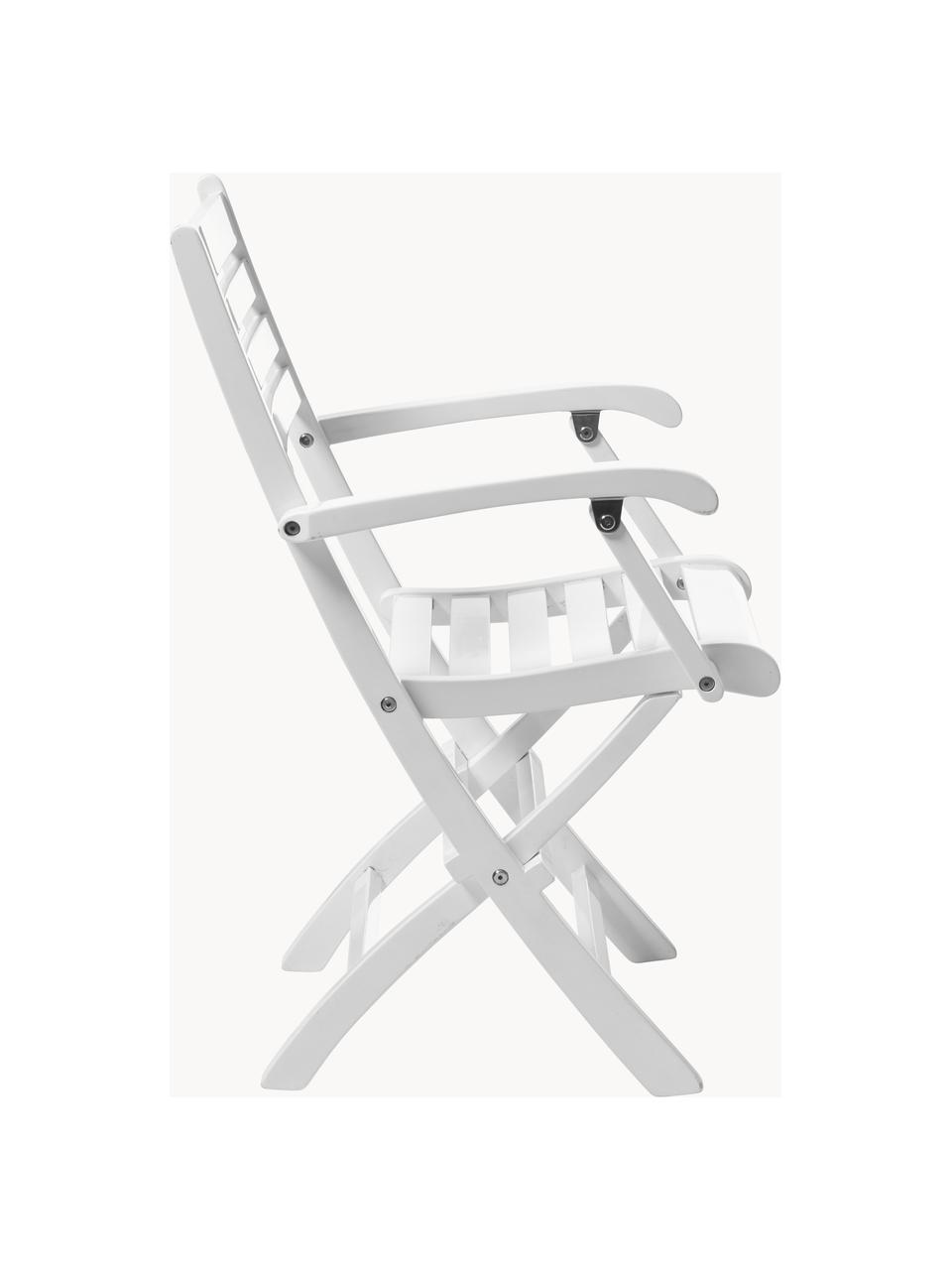 Sedia da giardino York, Legno di mogano laccato
Certificato V-Legal, Bianco, Larg. 51 x Alt. 86 cm