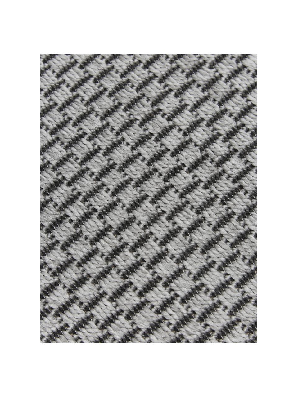 Okrągły dywan wewnętrzny/zewnętrzny Toronto, 100% polipropylen, Szary, Ø 120 cm (Rozmiar S)
