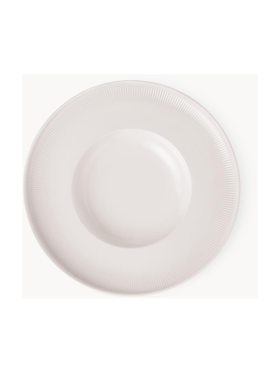 Assiette creuse en porcelaine Afina, Porcelaine Premium, Blanc, Ø 29 cm