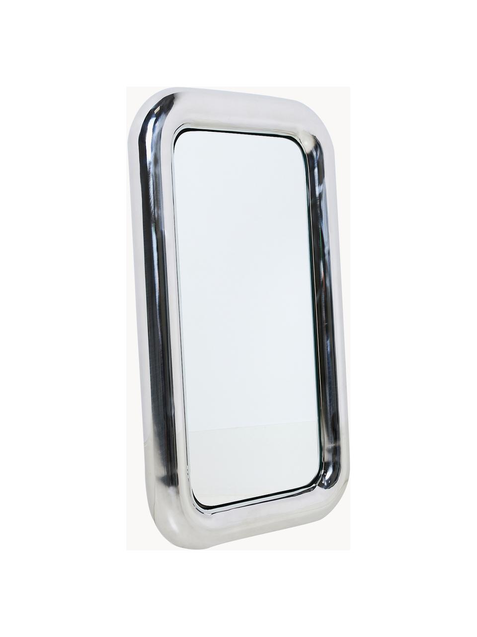 Espejo de pared de acero Chubby, Espejo: cristal, Plateado, An 45 x Al 80 cm