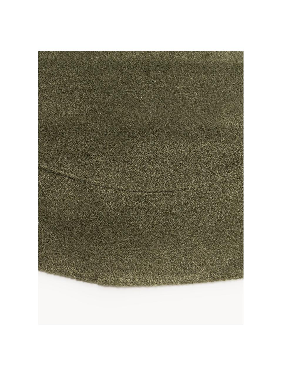Ręcznie tuftowany dywan z wełny Kadey, Ciemny zielony, S 120 x D 180 cm (Rozmiar S)
