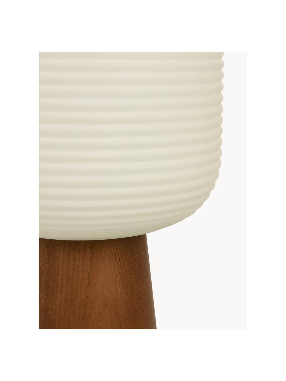 Lámpara de mesa pequeña Aura, Pantalla: vidrio, Cable: plástico, ç, Ø 20 x Al 29 cm