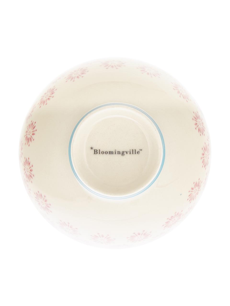 Handbemalte Schälchen Patrizia, 2er-Set, Steingut, Mehrfarbig, Ø 12 x H 7 cm
