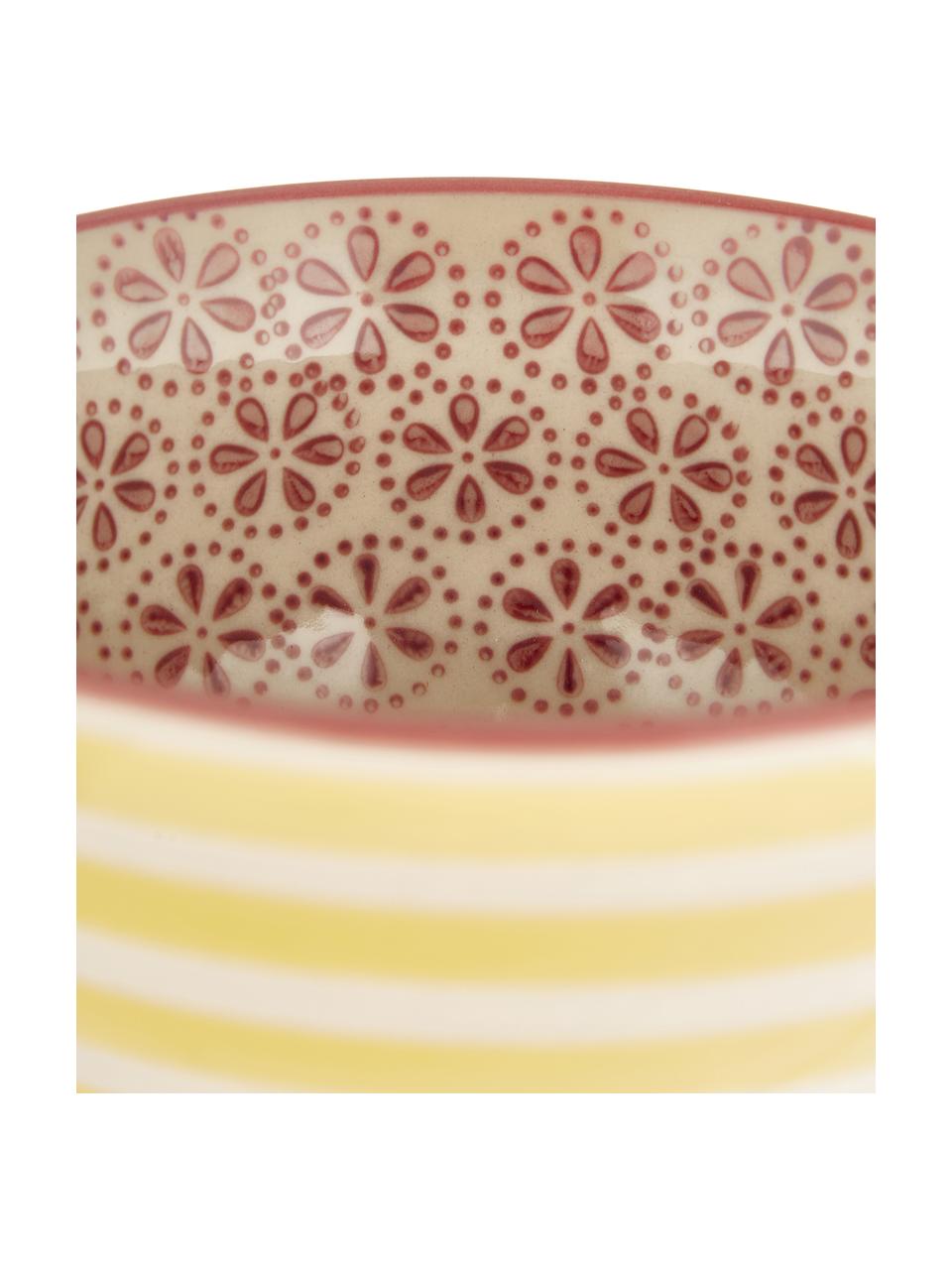 Handbemalte Schälchen Patrizia, 2er-Set, Steingut, Mehrfarbig, Ø 12 x H 7 cm