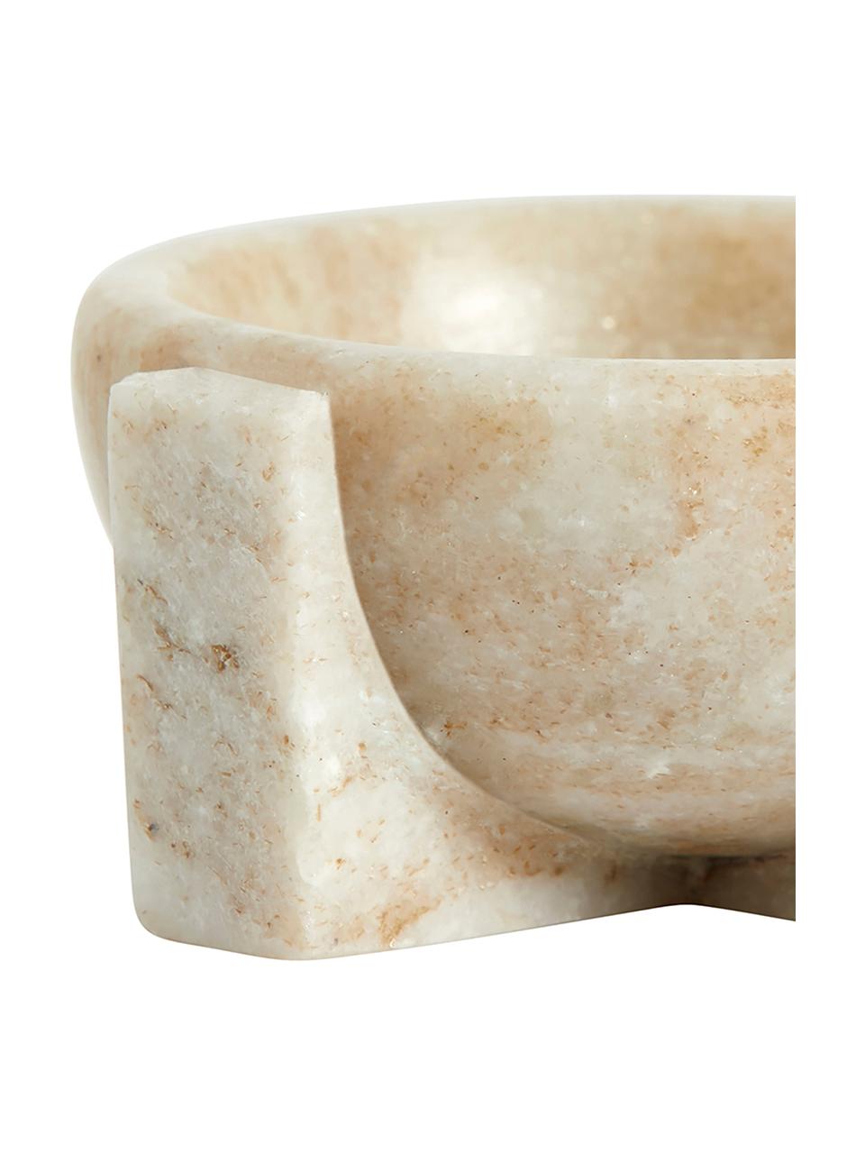 Ciotola in marmo Merian, Marmo, Marmo beige, Ø 8 x Alt. 4 cm