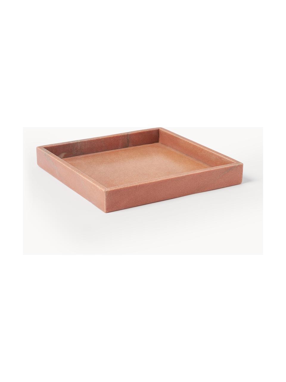 Vassoio decorativo in marmo Venice, Marmo, Terracotta, marmorizzato, Larg. 30 x Prof. 30 cm