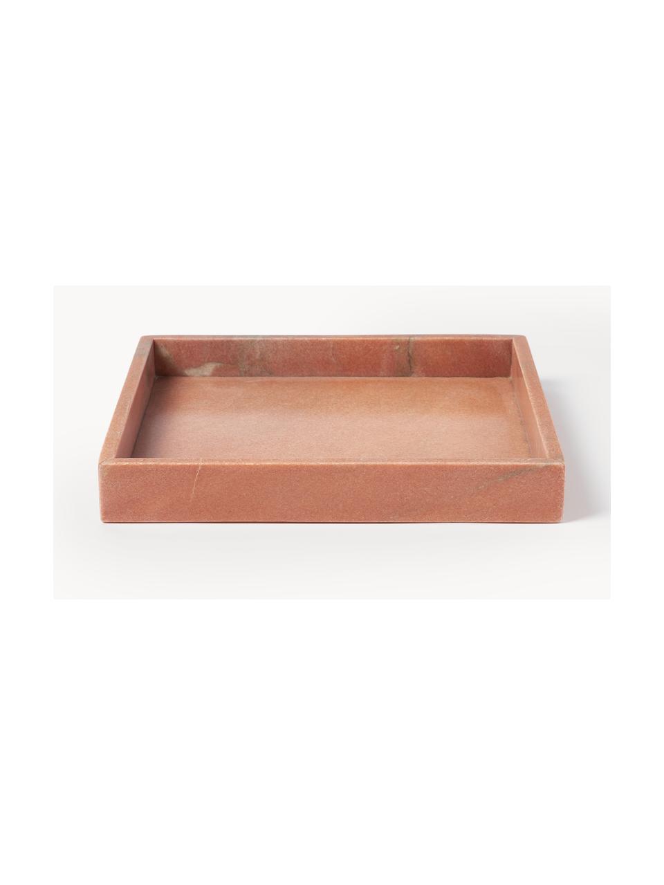 Vassoio decorativo in marmo Venice, Marmo, Terracotta, marmorizzato, Larg. 30 x Prof. 30 cm