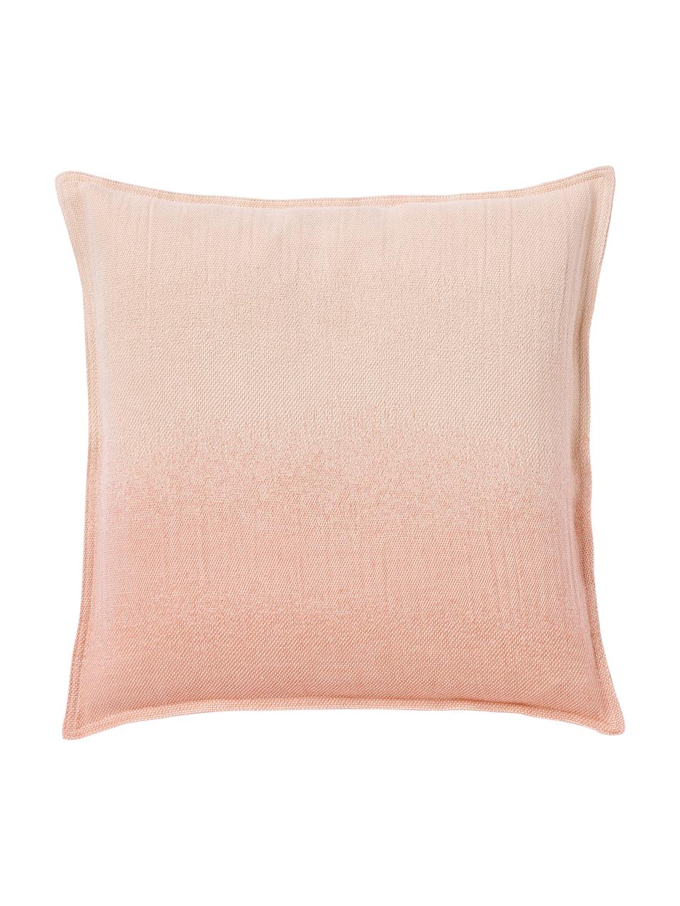 Katoenen kussenhoes Marcella met ombré effect, 100% katoen, BCI-gecertificeerd

Het in dit product gebruikte materiaal is getest op schadelijke stoffen en gecertificeerd volgens STANDARD 100 door OEKO-TEX®, 6457CIT, CITEVE., Roze, B 45 x L 45 cm