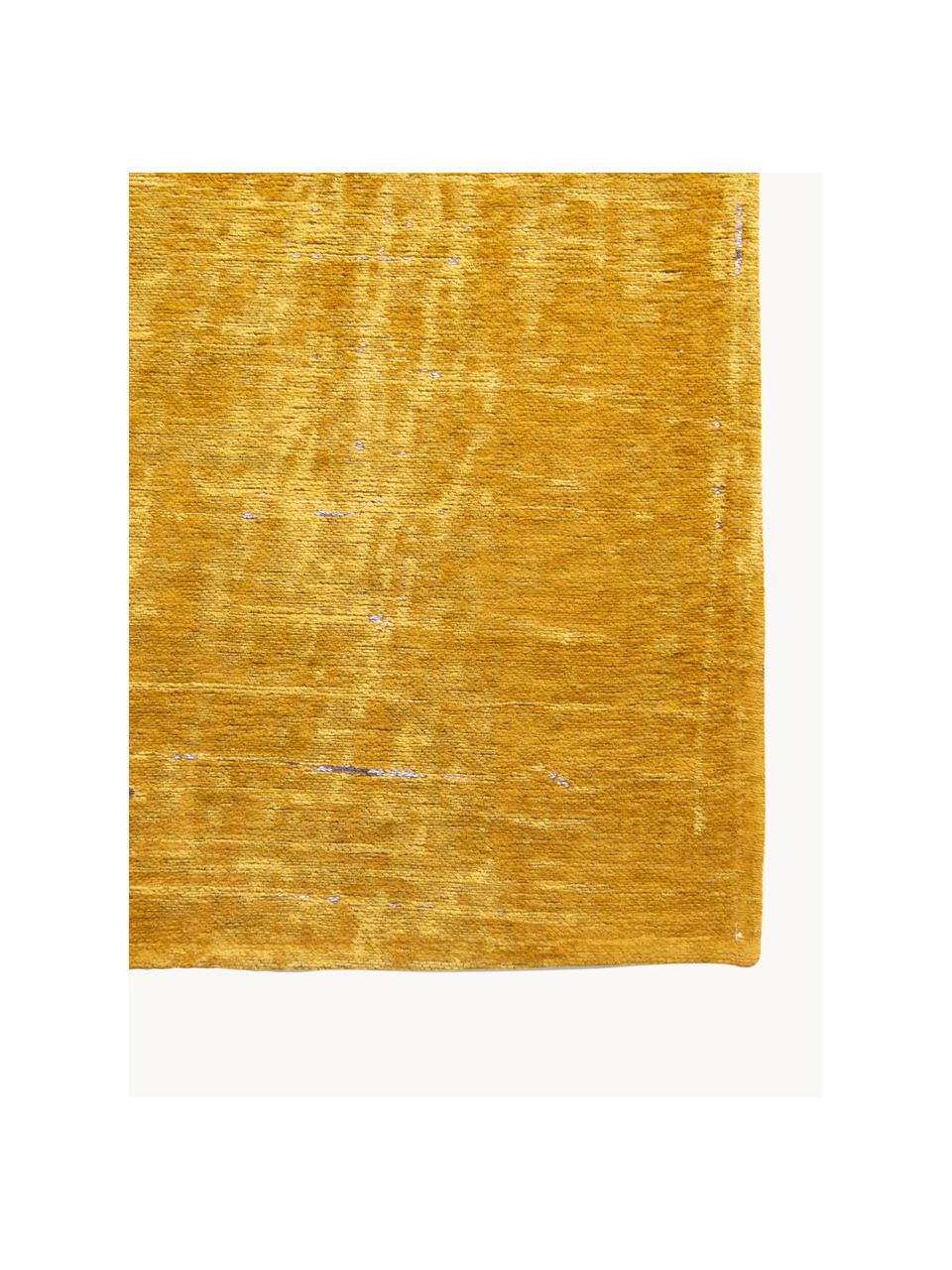 Alfombra con estampado abstracto Liberty, 100% poliéster, Ocre, gris pardo, An 80 x L 150 cm (Tamaño XS)