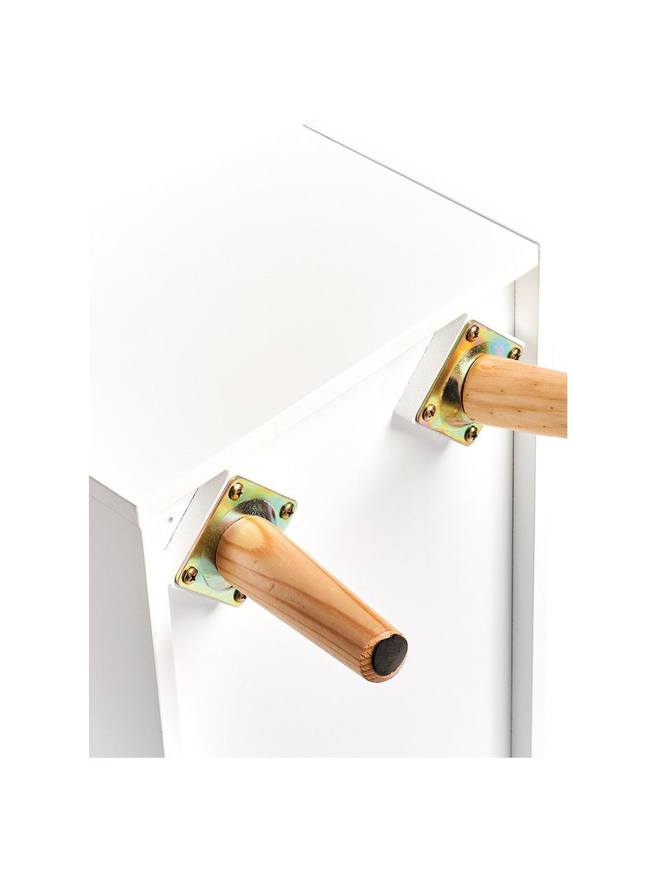 Contenitore per giocattoli Wolke, Bianco, caucciù, Larg. 58 x Alt. 45 cm