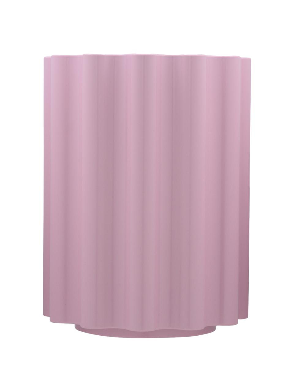 Okrągły stolik pomocniczy Colonna, Termoplastyczny technopolimer z recyklingowych odpadów przemysłowych z certyfikatem Greenguard, Blady różowy, Ø 35 x W 46 cm